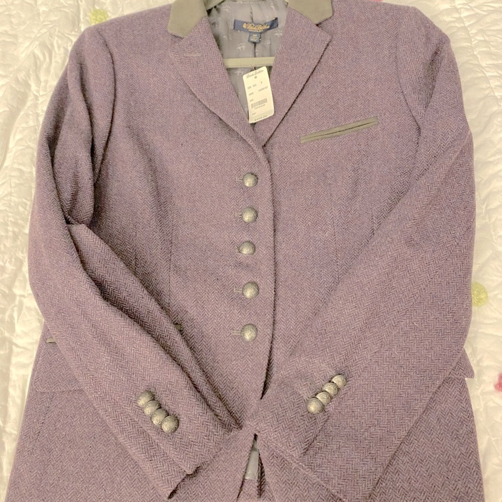 NWT Brooks Brothers velvet collar wool jacket